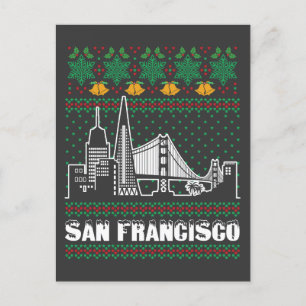 Carte Postale San Francisco Californie Noël laid