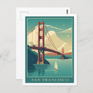 Carte Postale San Francisco Californie USA célèbre Travel Place
