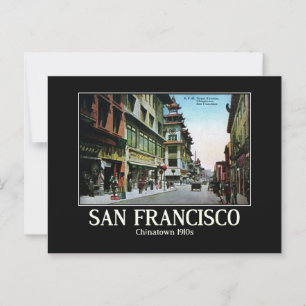 Carte Postale San Francisco Chinatown années 1910