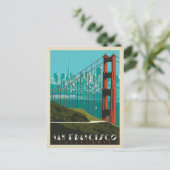 Carte Postale San Francisco | Golden Gate Bridge Skyline (Debout devant)