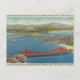 Carte Postale San Francisco Golden Gate Bridge Vintage