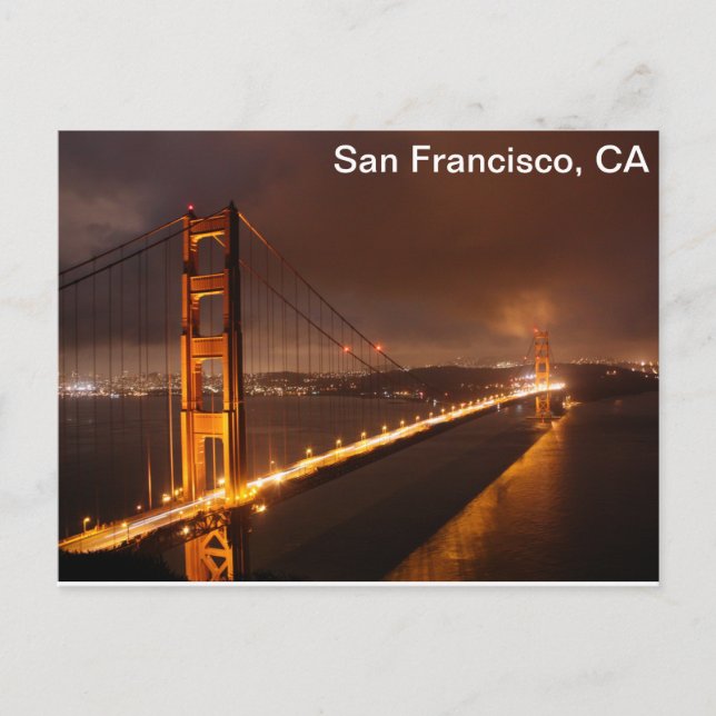 Carte postale San Francisco Late Night View (Devant)