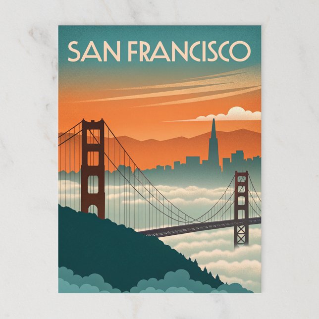 Carte Postale San Francisco : Le charme fou de Golden Gate (Créateur téléchargé)