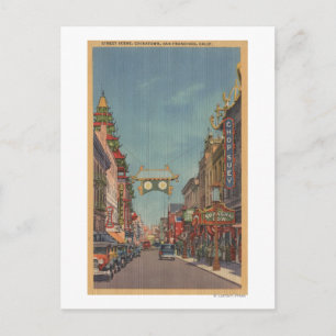 Carte Postale San Francisco, SCÈNE DE LA TÊTE DE Chinatown
