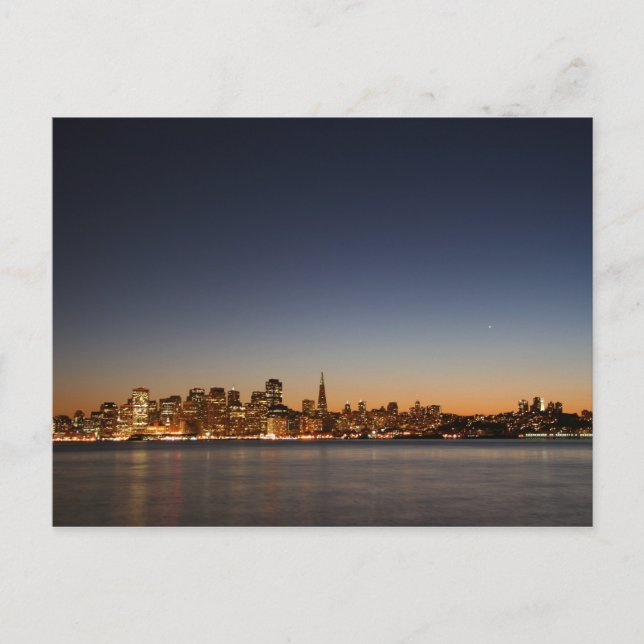 Carte Postale San Francisco Skyline au coucher du soleil (Devant)