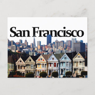Carte Postale San Francisco Skyline avec San Francisco dans le c