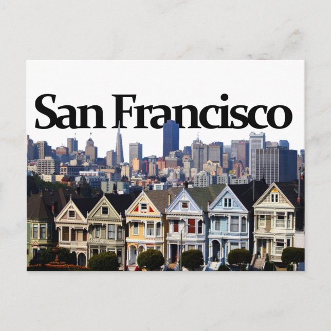 Carte Postale San Francisco Skyline avec San Francisco dans le c (Devant)