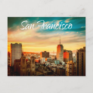 Carte Postale San Francisco Skyline Californie États-Unis
