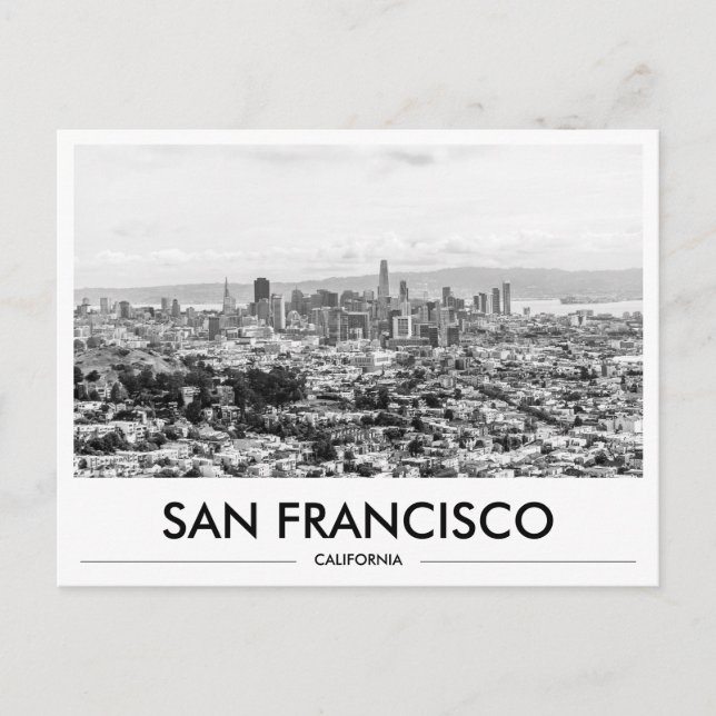 Carte Postale San Francisco Skyline Going Away Gift (Devant)