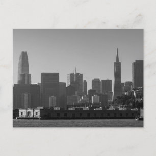 Carte Postale San Francisco Skyline Monochrome - Photo Cityscape