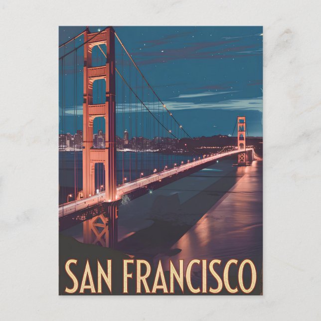 Carte Postale San Francisco USA vintage (Devant)