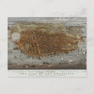Carte Postale San Francisco vintage 1878