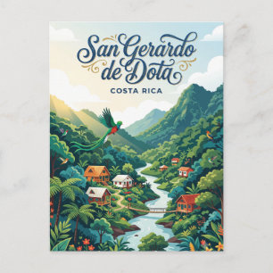 Carte Postale San Gerardo de Dota Costa Rica