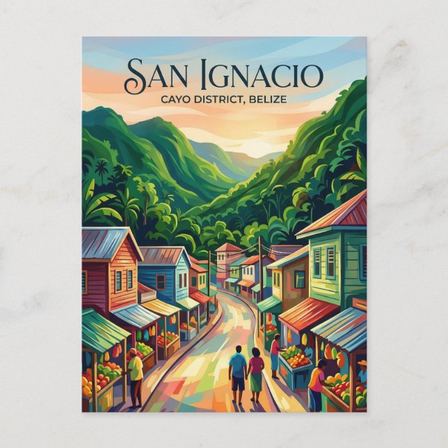 Carte Postale San Ignacio Town Belize (Devant)