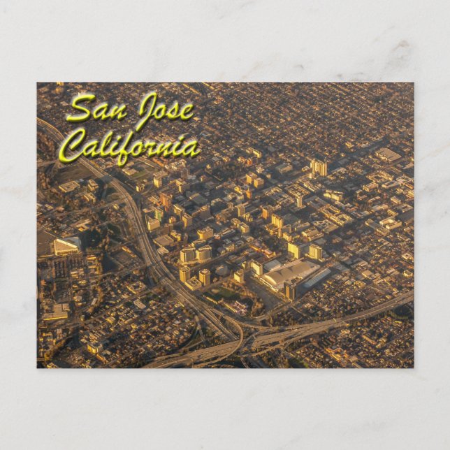 Carte Postale San Jose, Californie D'En Haut (Devant)