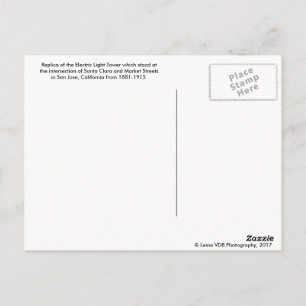 Carte postale San Jose Electric Light Tower