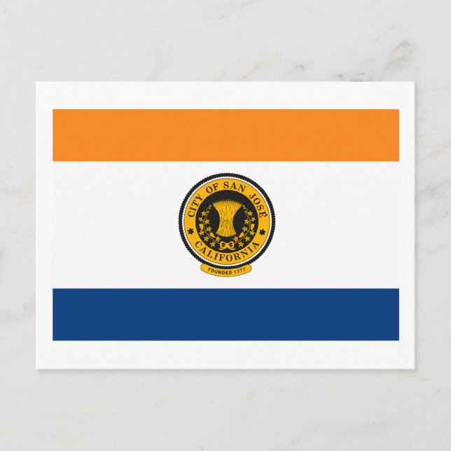 Carte postale San Jose Flag (Devant)