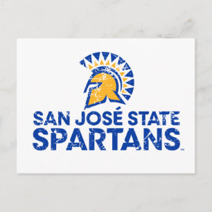 Carte Postale San Jose State Spartans Logo Wordmark désorganisé