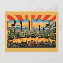 San Jose Valley Mountains Café Voyage Antique