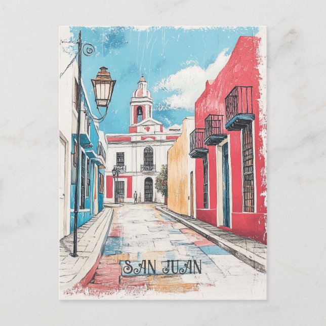 Carte Postale San Juan Porto Rico Travel (Devant)