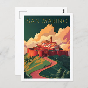 Carte Postale San Marino Lieu de voyage célèbre