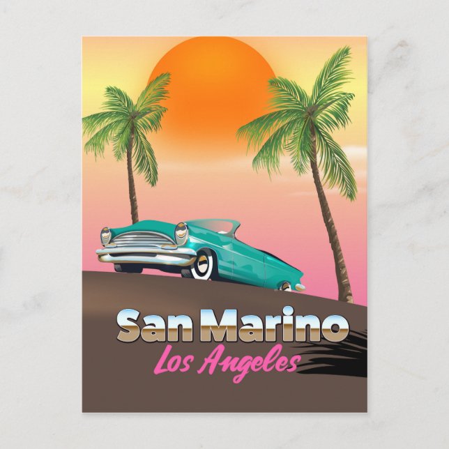 Carte Postale San Marino Los Angeles (Devant)