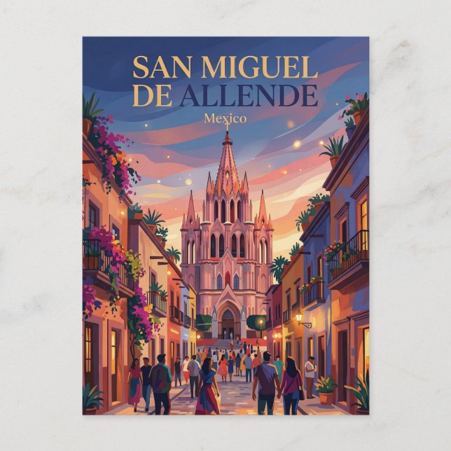 Carte Postale San Miguel de Allende Mexique (Devant)