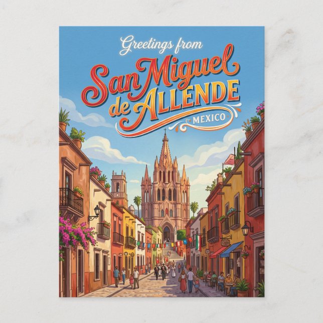 Carte Postale San Miguel de Allende, Mexique (Devant)