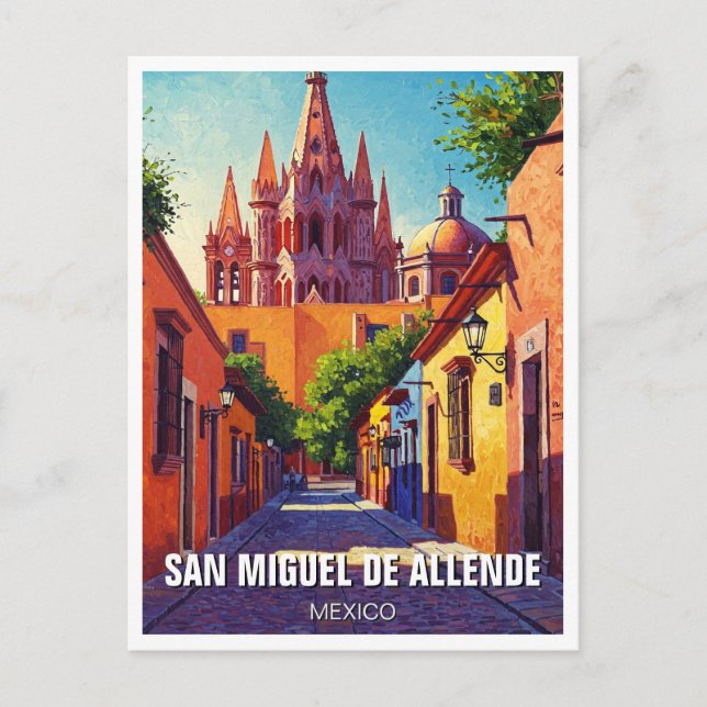 Carte Postale San Miguel de Allende Mexique Travel (Devant)