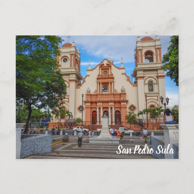 Carte Postale San Pedro Sula, Honduras Parque Central (Devant)