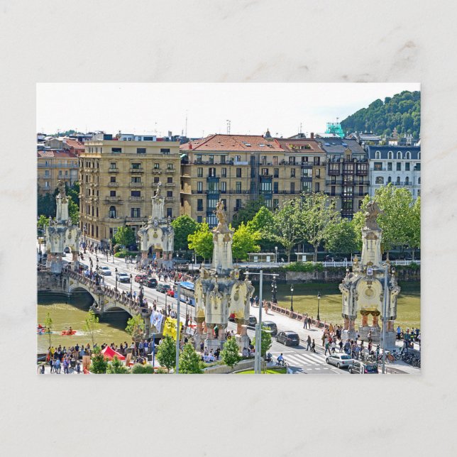Carte Postale San Sebastian - Donostia. Pont María Cristina. (Devant)