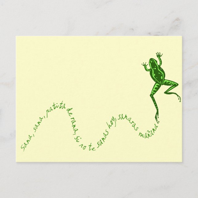 Carte Postale Sana rana (Devant)