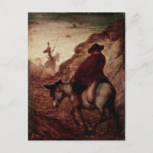 Carte Postale Sancho et Don Quichotte, XIXe siècle