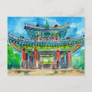 Carte Postale Sanctuaire bouddhiste coréen