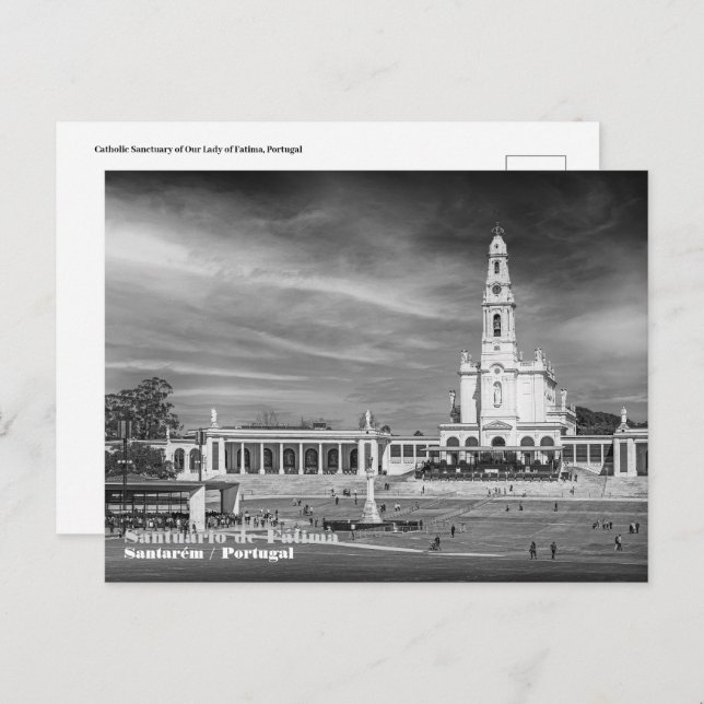 Carte Postale Sanctuaire catholique de Notre-Dame de Fatima, Por (Devant / Derrière)