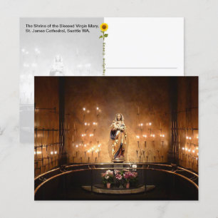Carte Postale Sanctuaire de la Sainte Vierge Marie, Seattle, WA 