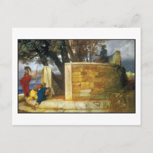 Carte Postale Sanctuaire d'Hercules par Bocklin