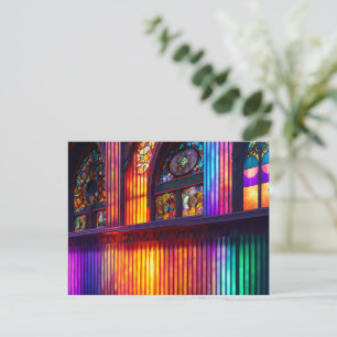 Carte Postale Sanctuaire Intérieur de l'église arc-en-ciel Ar