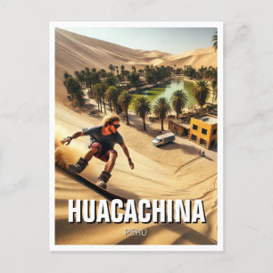 Carte Postale Sandboard en Huacachina Pérou Voyage