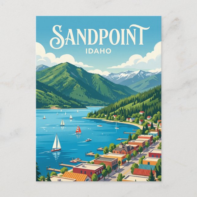 Carte Postale Sandpoint Idaho (Devant)