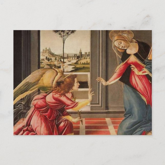 Carte Postale Sandro Botticelli - Annonciation GC (Devant)