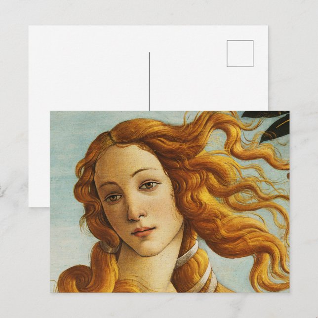 Carte Postale Sandro Botticelli - Déesse Vénus Avatar Art (Devant / Derrière)