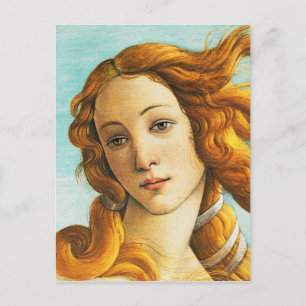Carte Postale Sandro Botticelli La naissance de Vénus Visage Dét