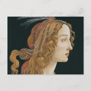 Carte Postale Sandro Botticelli - Portrait idéalisé d'une dame