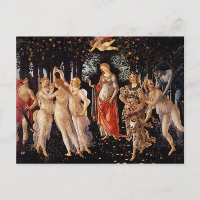 Carte Postale Sandro Botticelli Primavera (Devant)