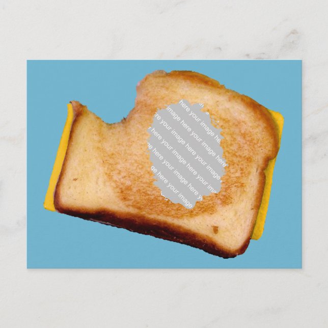Carte Postale Sandwich au fromage grillé sur mesure (Devant)