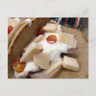 Carte Postale sandwich au pain de porc