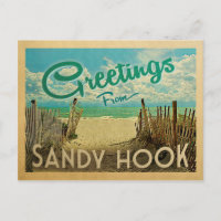 Sandy Hook Beach Vintage voyage
