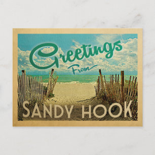 Carte Postale Sandy Hook Beach Vintage voyage