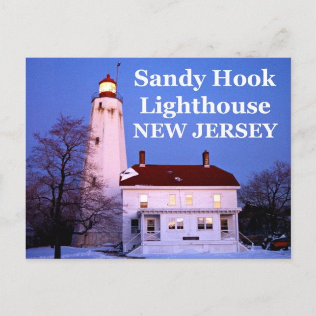 Carte Postale Sandy Hook Lighthouse, New Jersey Postcard (Devant)